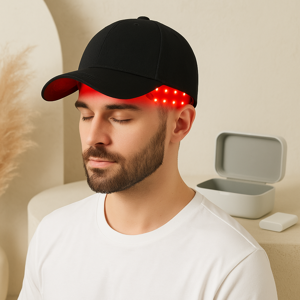 Smart Hair Growth Cap with Red Laser Therapy Device