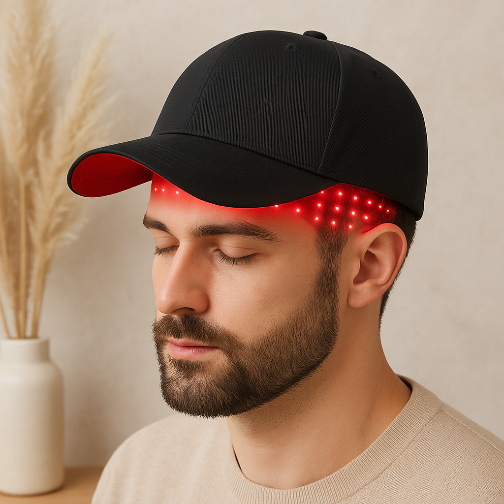 Smart Hair Growth Cap with Red Laser Therapy Device